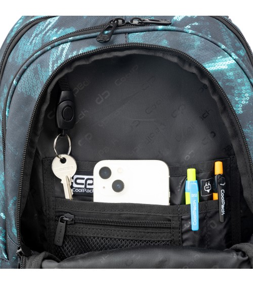 Mochila escolar juvenil FACTOR Emerald Glitter - Imagen 6