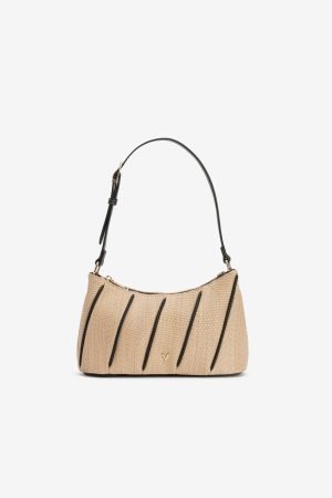 Cartera beige con textura