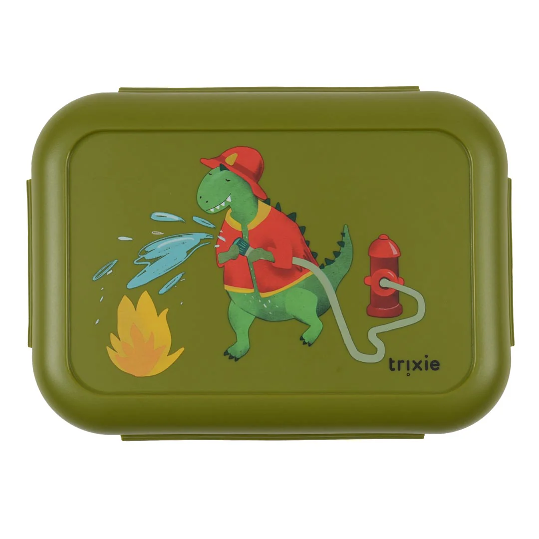 Fiambrera con clips - Fireman Mr. Dino
