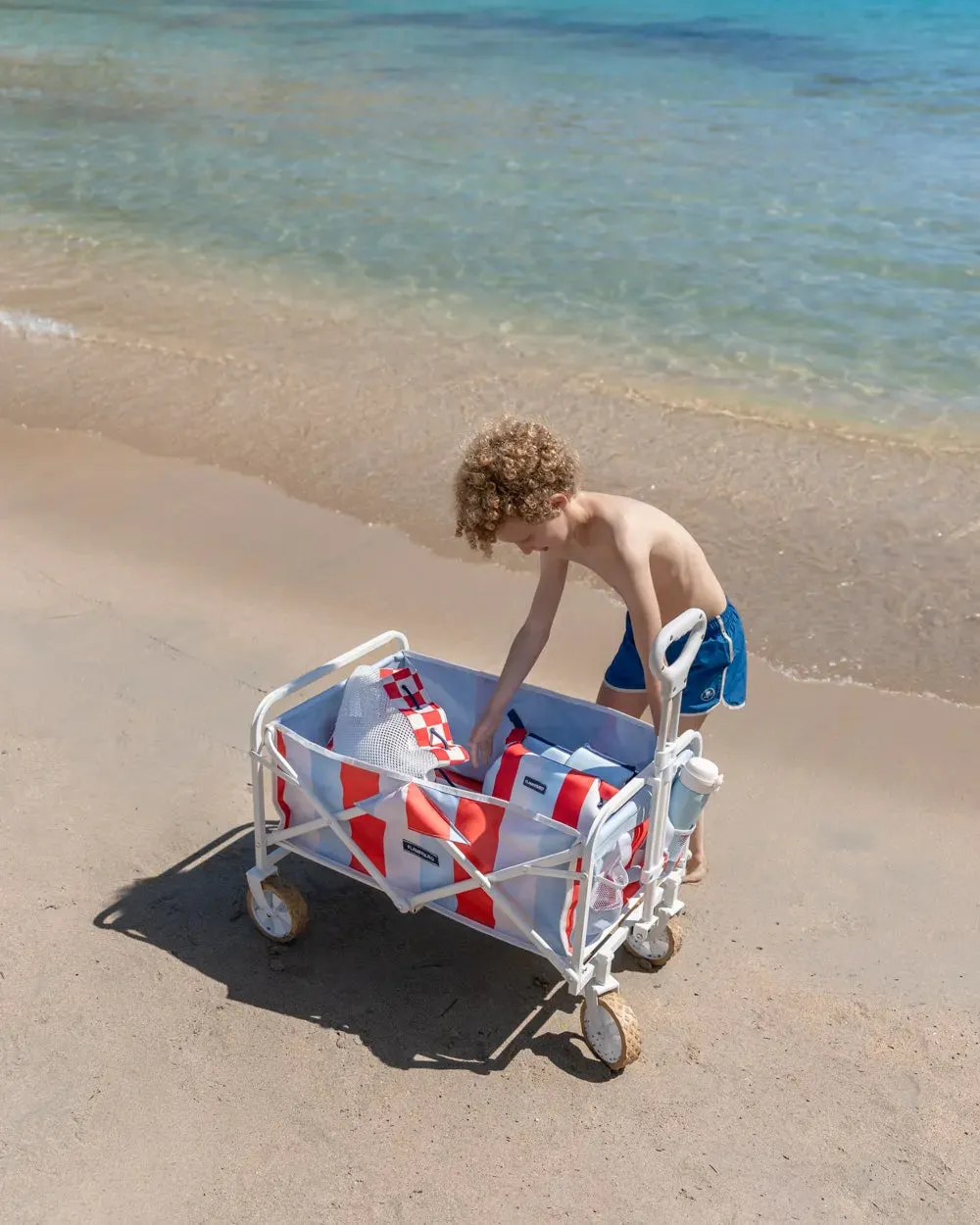 Carro plegable infantil multiusos con ruedas – REX - Imagen 4