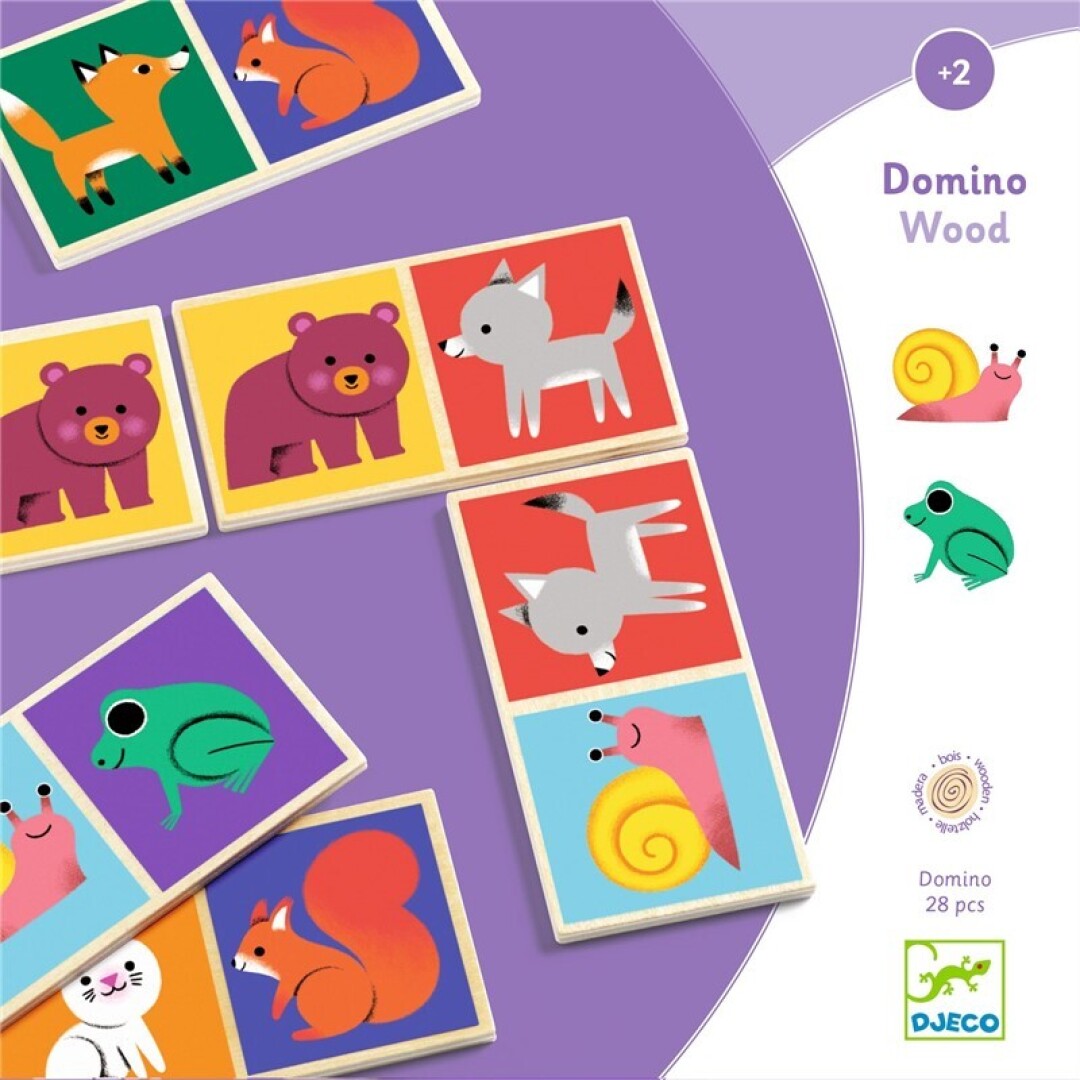 Juegos educativos Domino Wood FSC